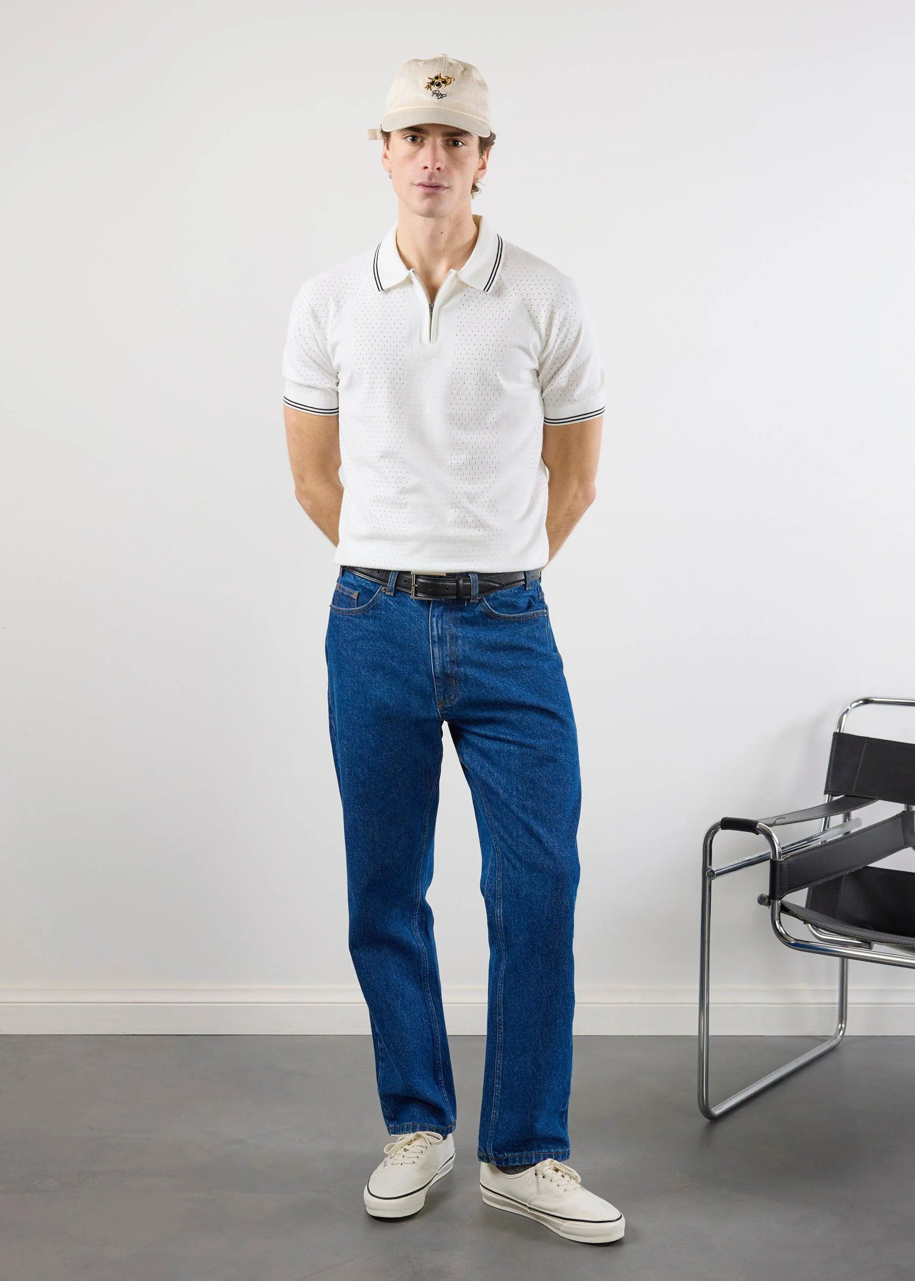 Rossi Knitted Polo | White - Image 2