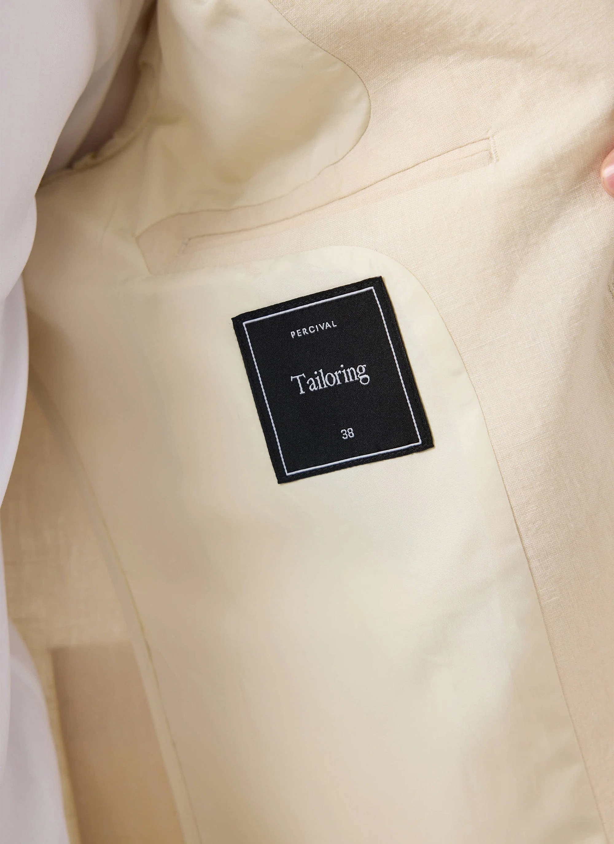 Tailored Linen Blazer | Cream - Image 9